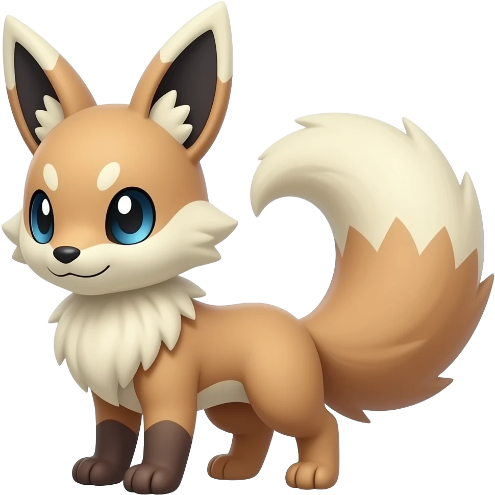 Randomly marked randomly colored Absol-Furret-Genet-Tanuki-Ermine-hybrid emoji
