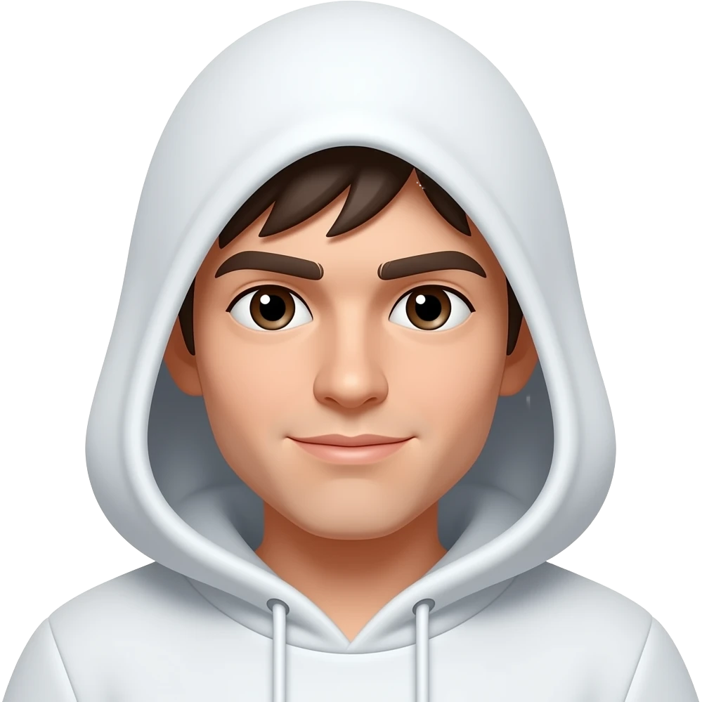 White hood person emoji