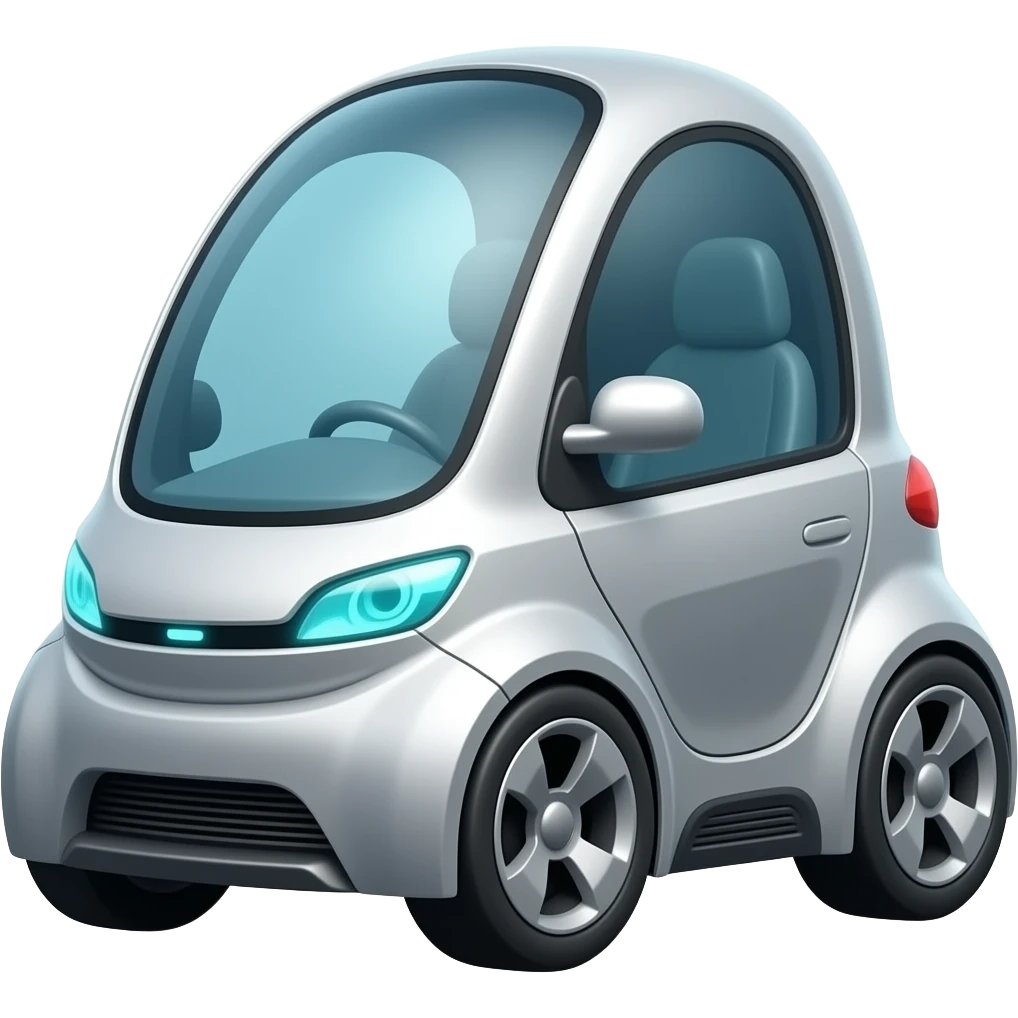 Futuristic minicar emoji