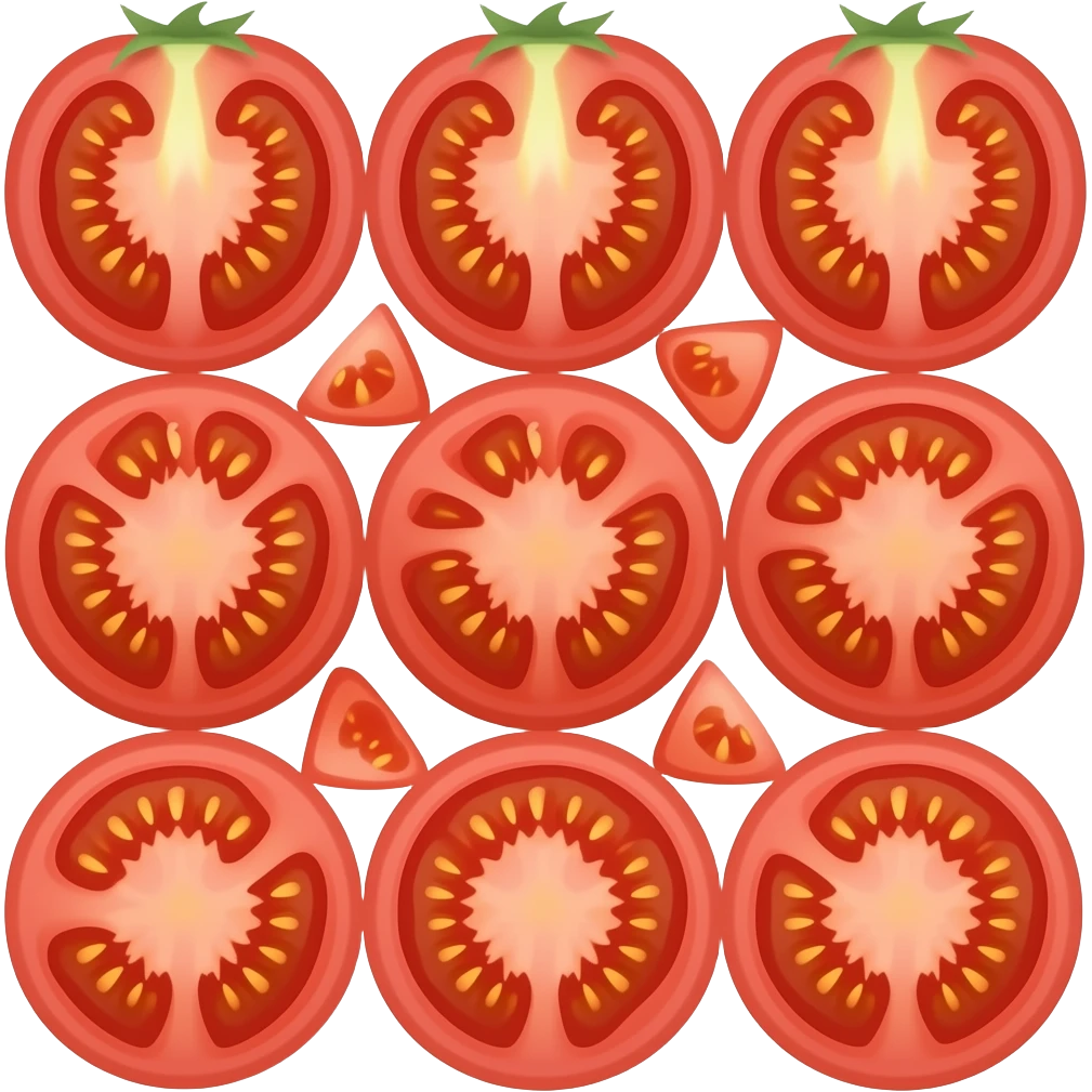 Heirloom tomatoes sliced emoji