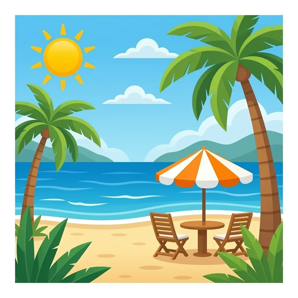 bar d'été orange emoji