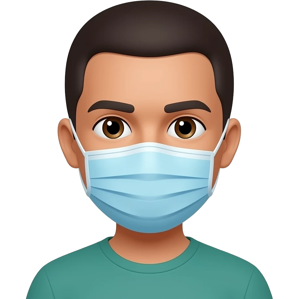 Wearing a mask emoji