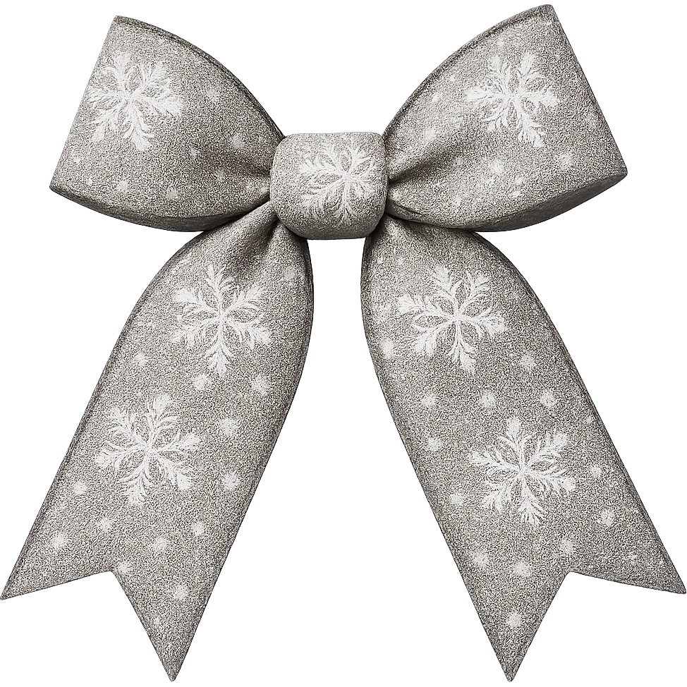 winter bow, remove background emoji