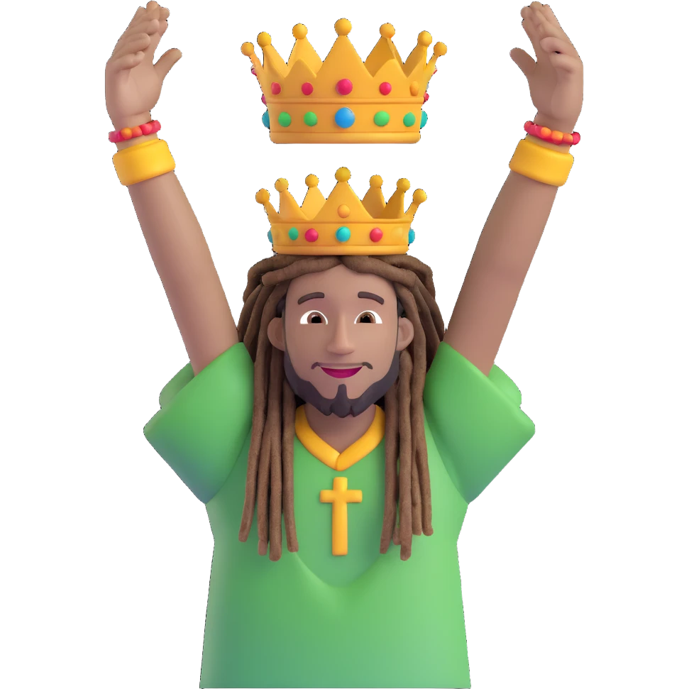 A rasta yard man bigging up di whole world 🌍🔥🤲🏾, reggae vibes 🎶, love and unity ✨💛💚❤️, every nation stand strong 🇯🇲🌐👑. emoji