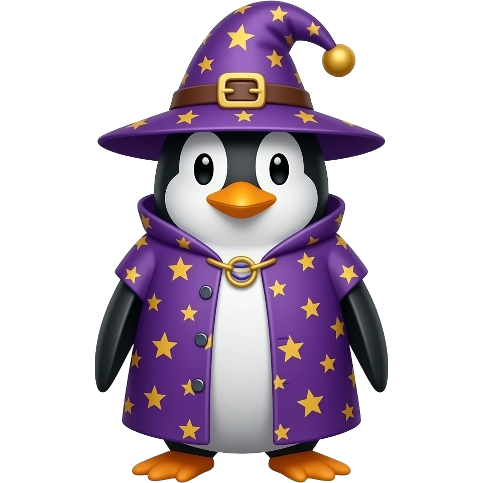 Penguin Wizard emoji