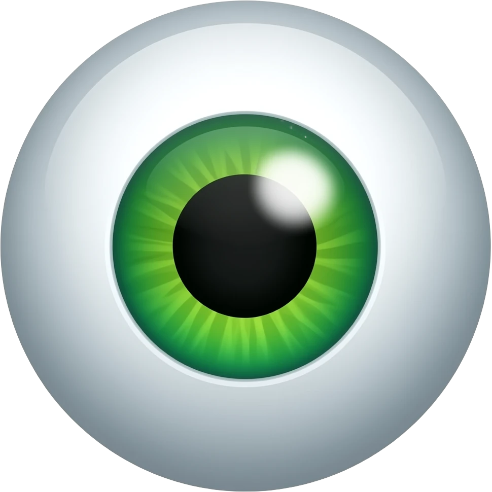 Olho verde emoji