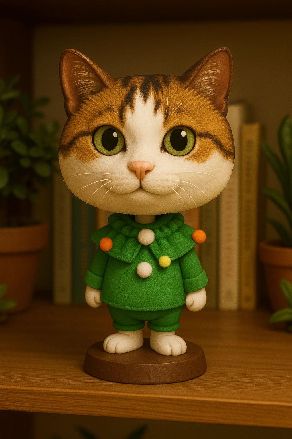 Create a bobblehead with the reference. emoji