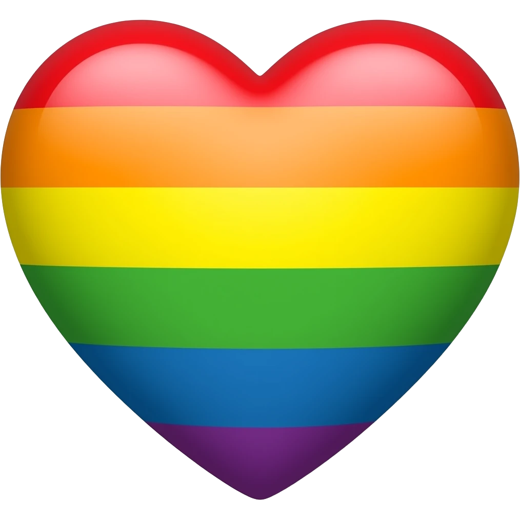 Rainbow blend heart emoji