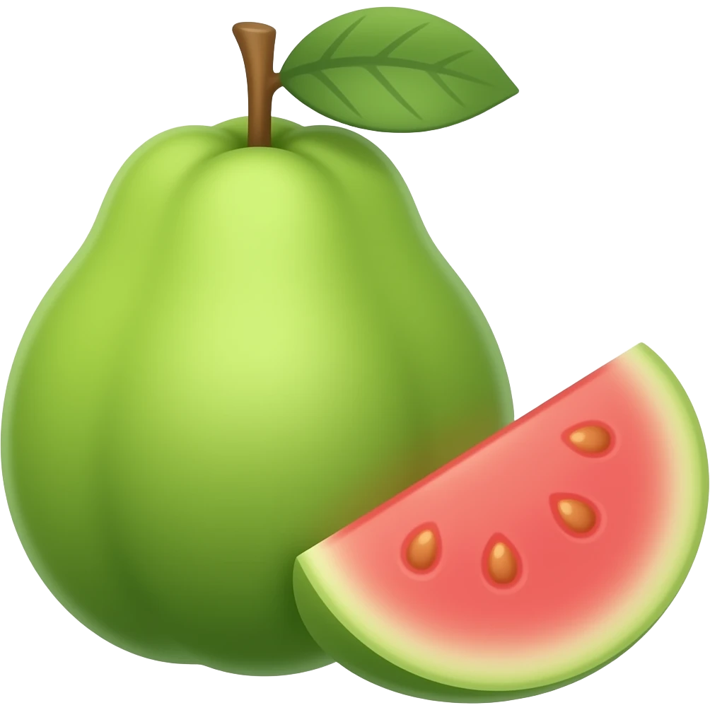 Kawaii guayava emoji