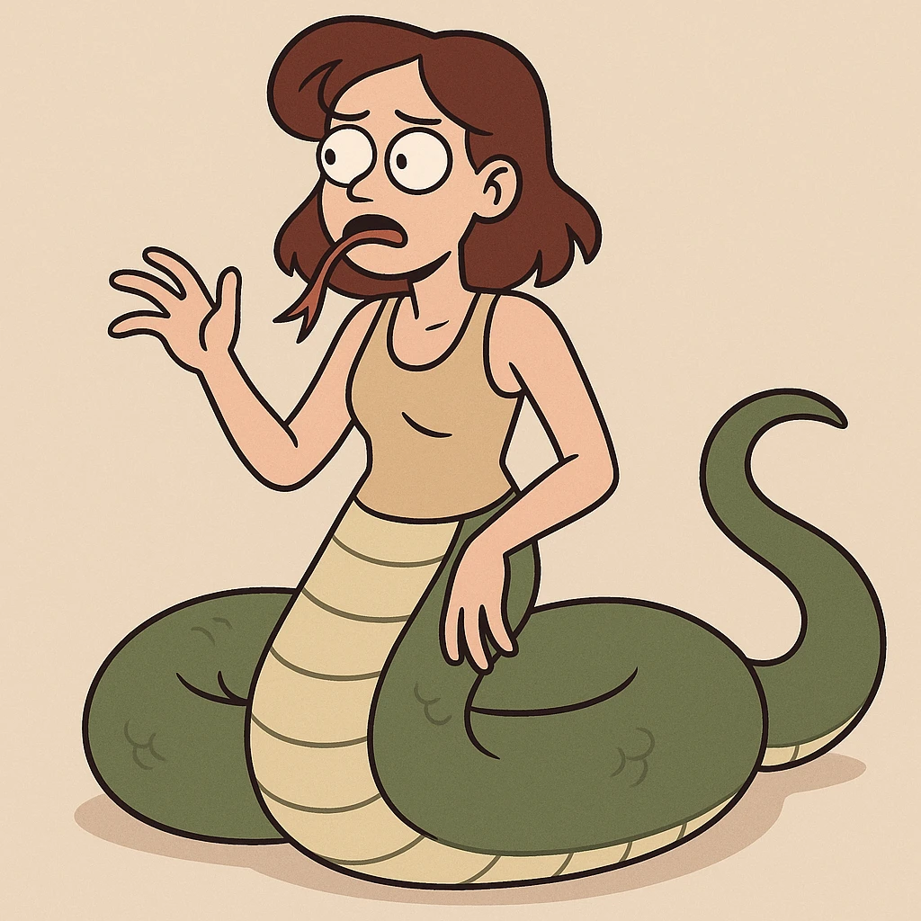 Human snake emoji