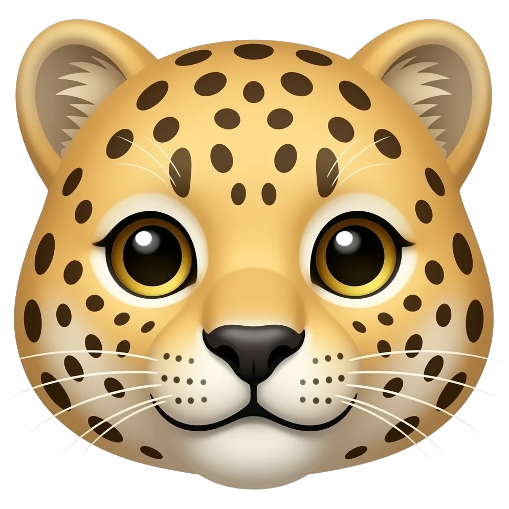 Cheetah print emoji