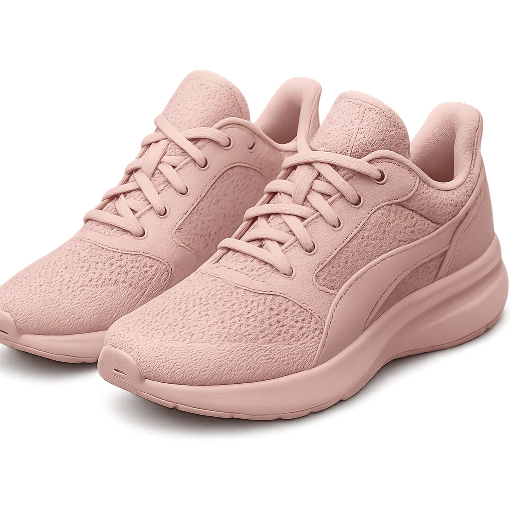 pink tennis shoes, modern, stylish emoji