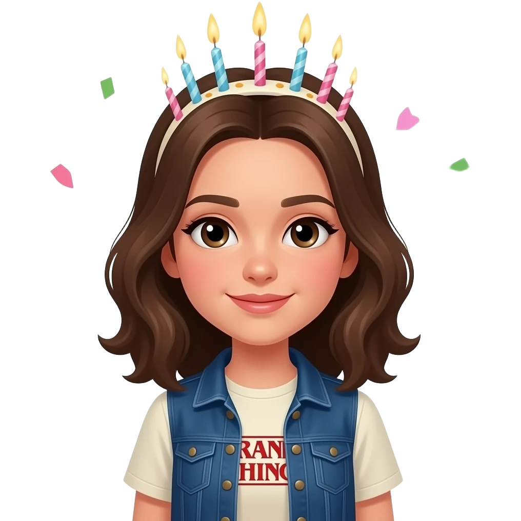 GIRL'S 13TH BIRTHDAY STRANGER THINGS emoji