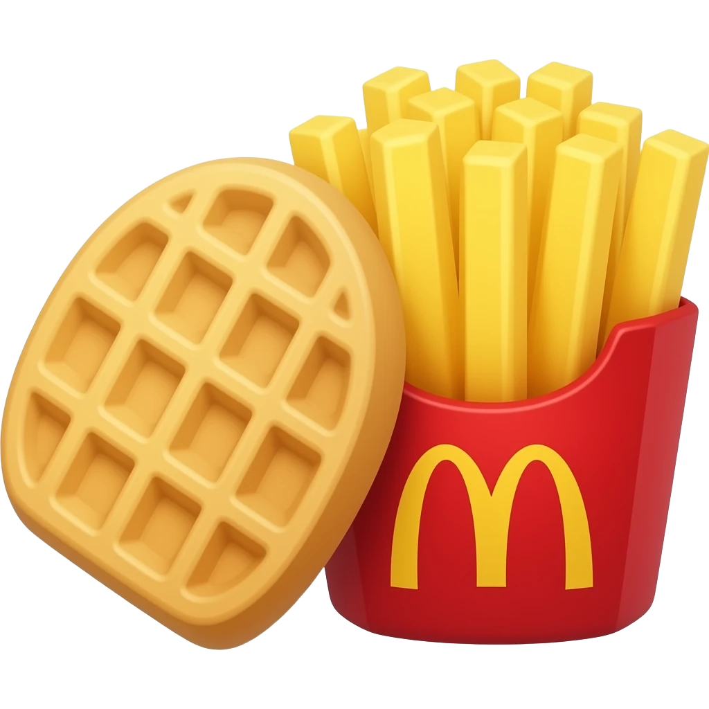 Waffles fries emoji