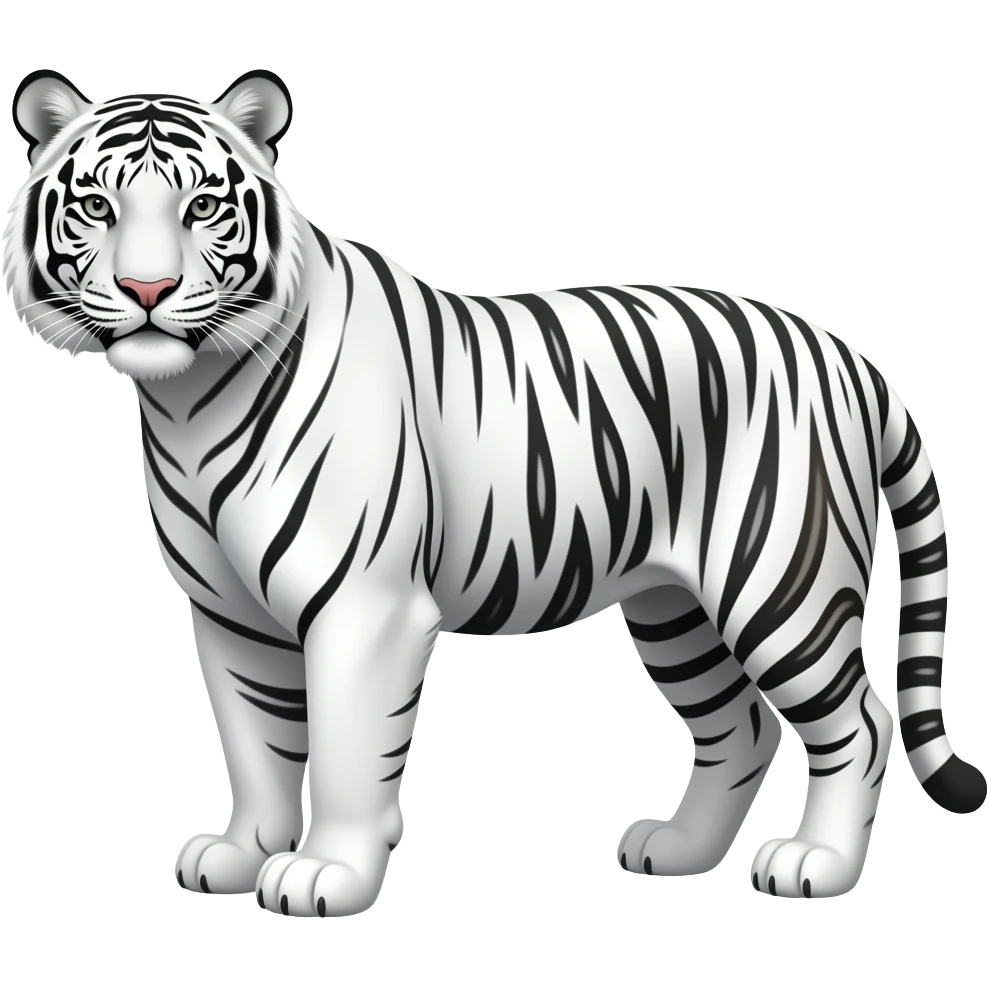 White tiger emoji