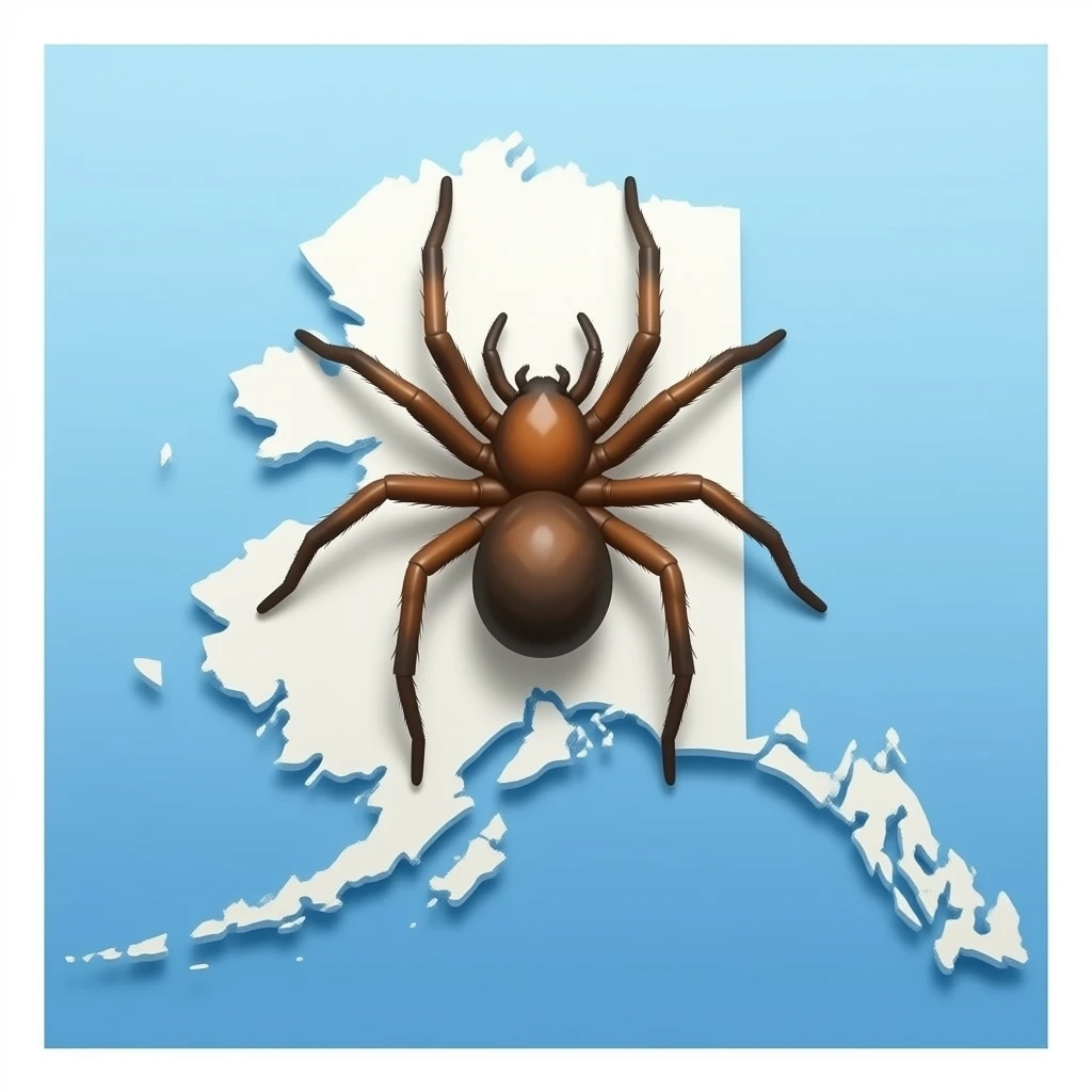 Spider alaska map search put a spider on this photo emoji