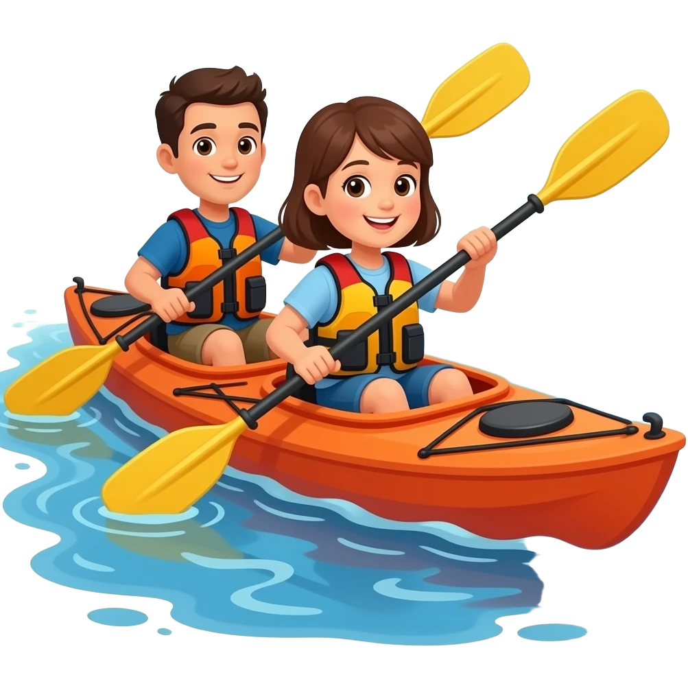 2 person kayak emoji