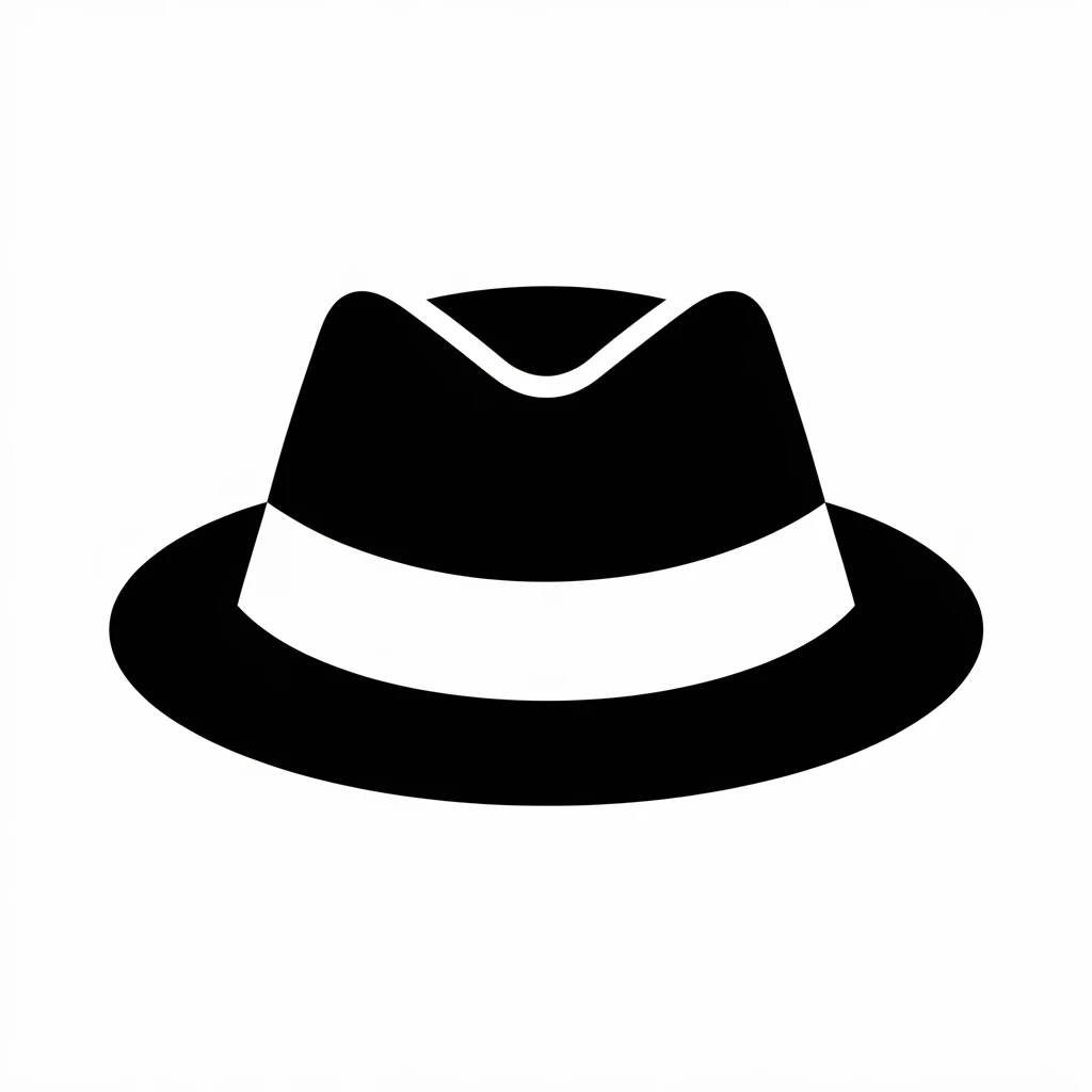 Hat icon black silhouette emoji