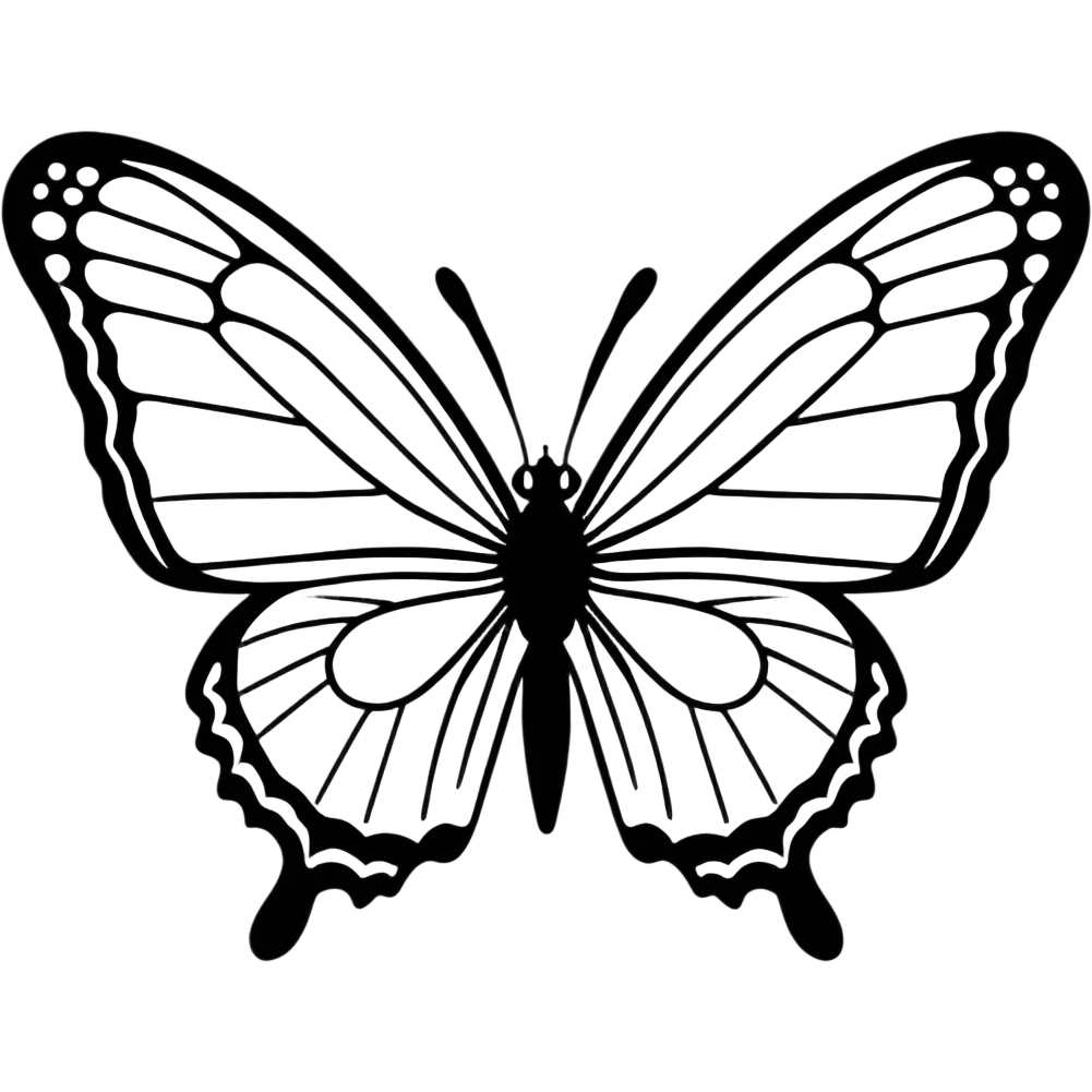 black butterfly emoji