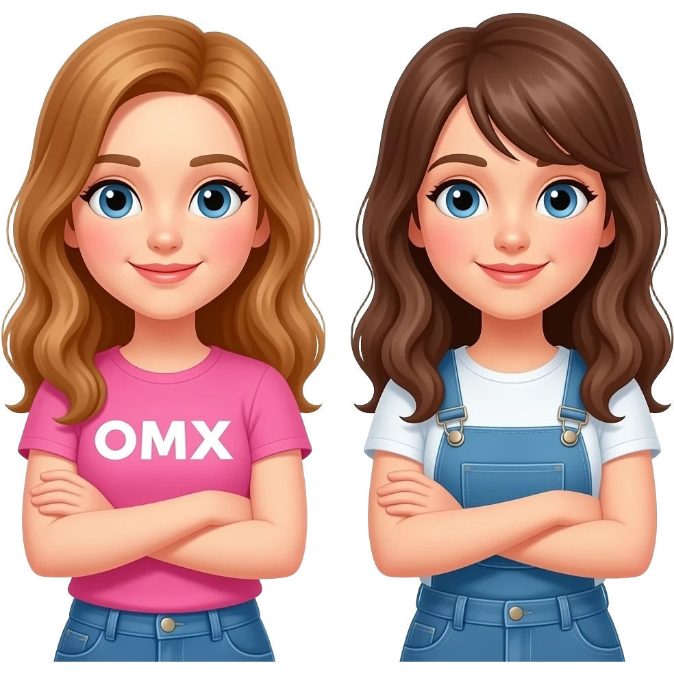 girls crossed arms emoji