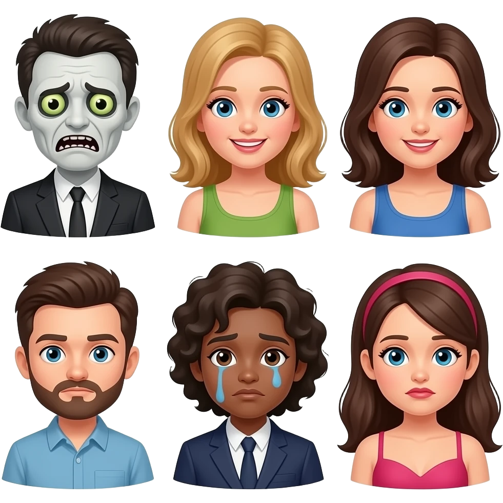 All different types of emojis scary funny cute horror sad sexy…etc emoji