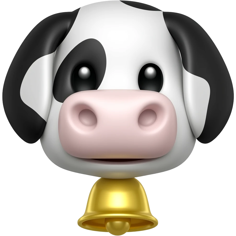 collar with cow bell emoji