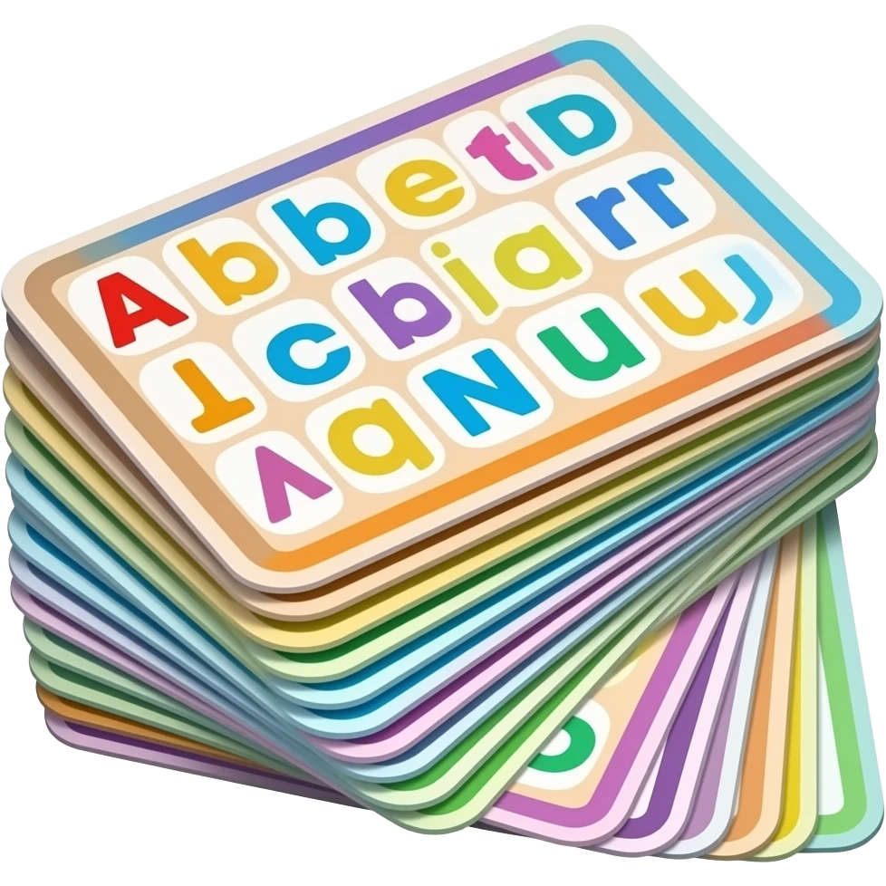 flashcards for kids emoji