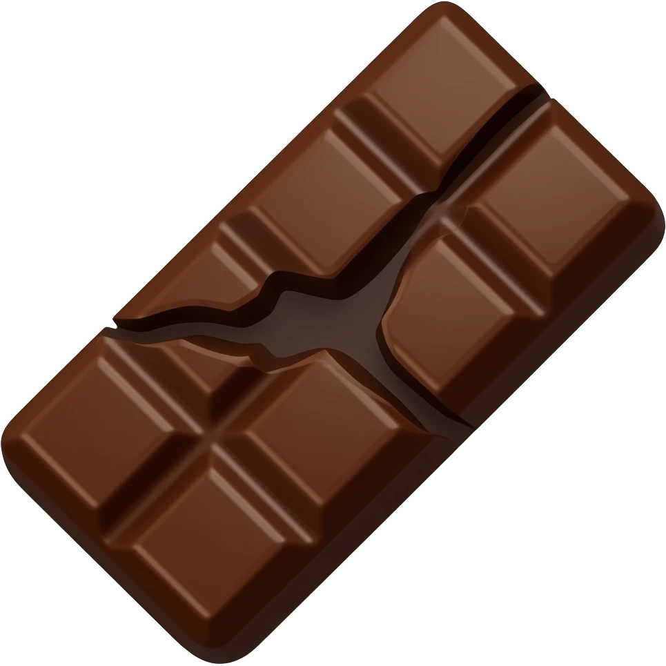a bar of chocolate emoji