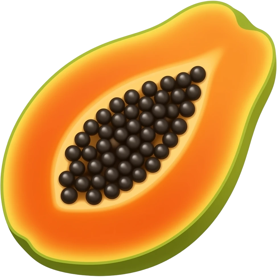 Papaya emoji