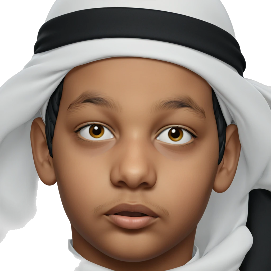 portrait of a veiled boy emoji