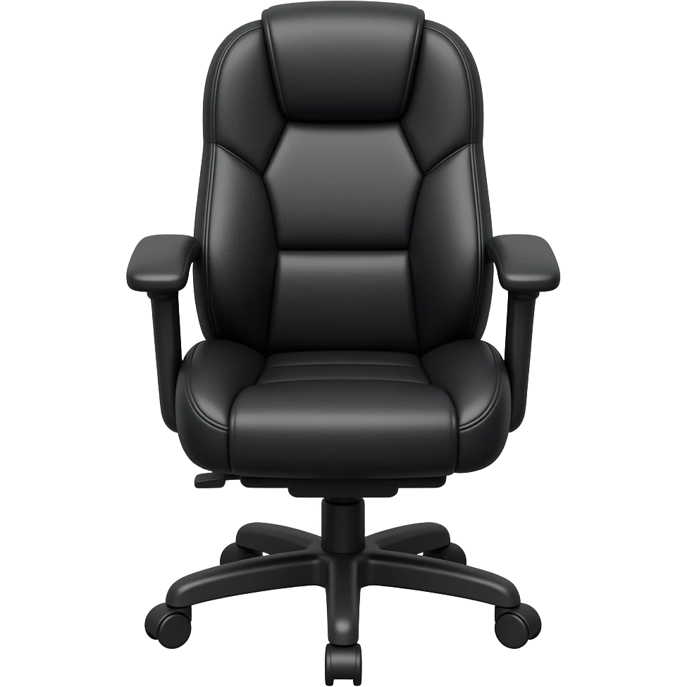 black Anthros desk chair emoji
