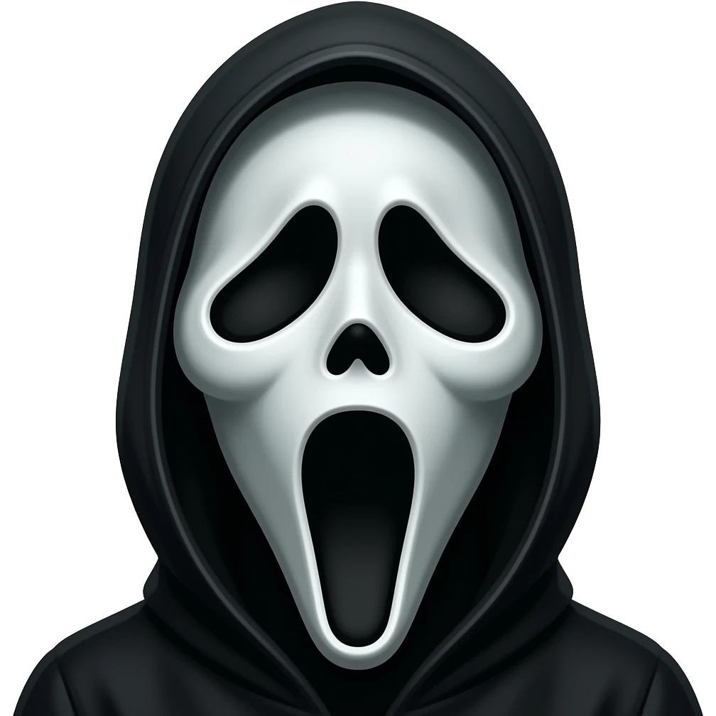 Ghostface scream emoji