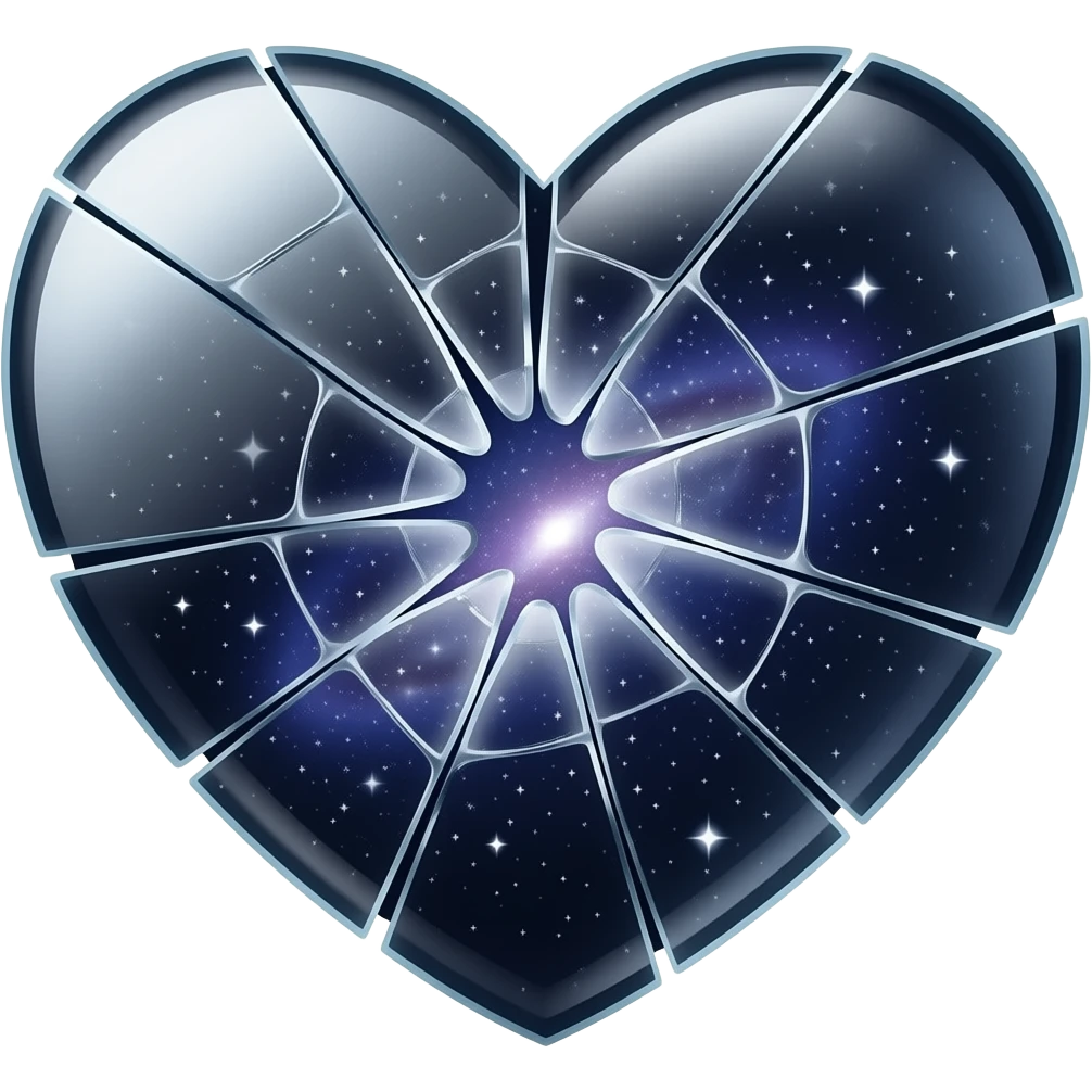 spacey glass heart cracked emoji