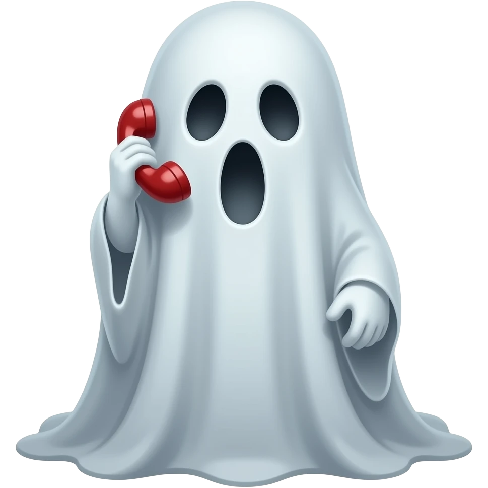 ghost calling emoji
