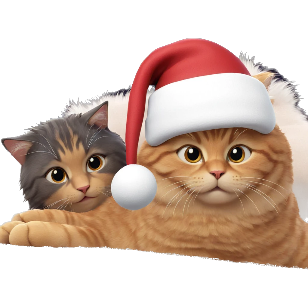 cat in santa hat emoji