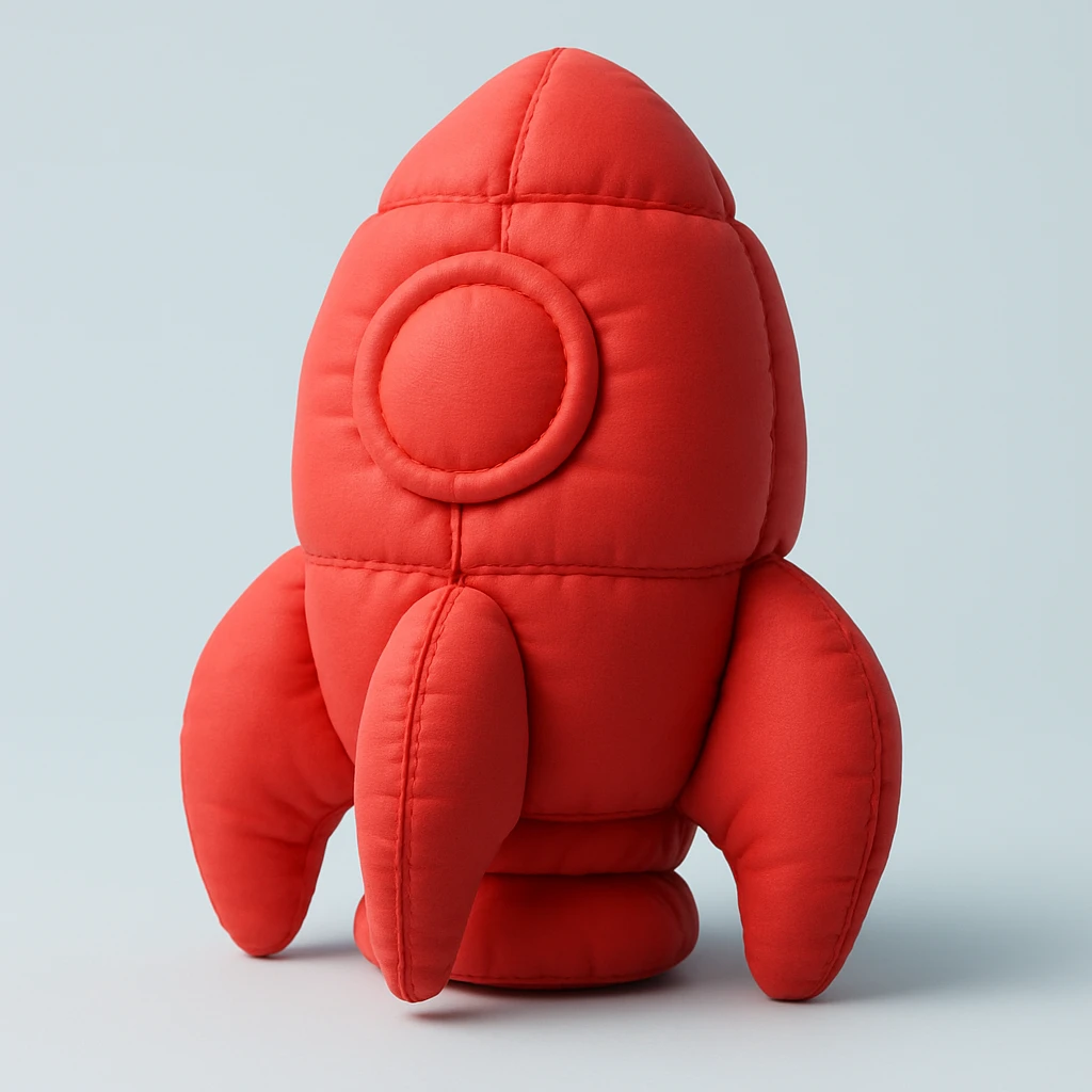 red rocket emoji