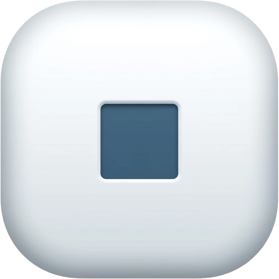 Crea un emoji de un visto BLANCO CON cuadrado de color azul oscuro emoji