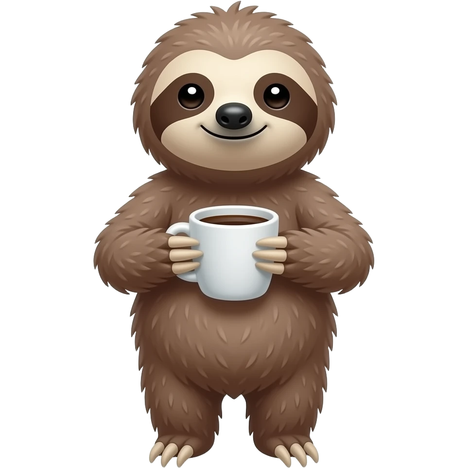 sloth COFFEE emoji