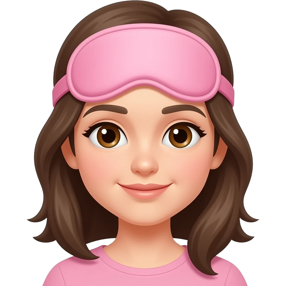girl in a sleep mask emoji