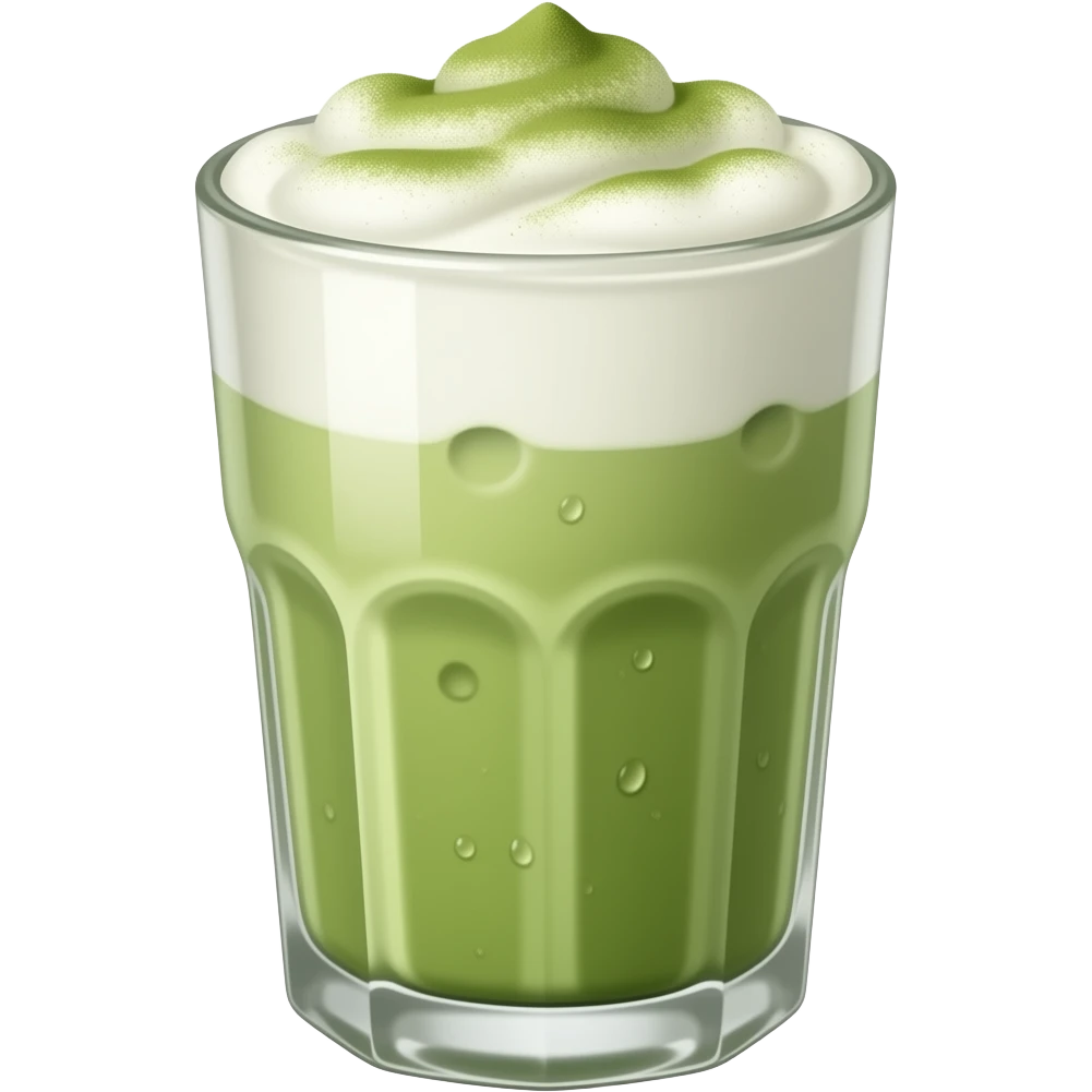 Iced matcha latte emoji