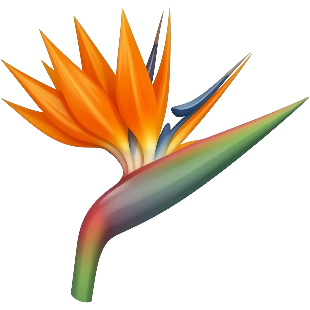 Birds of paradise flower emoji