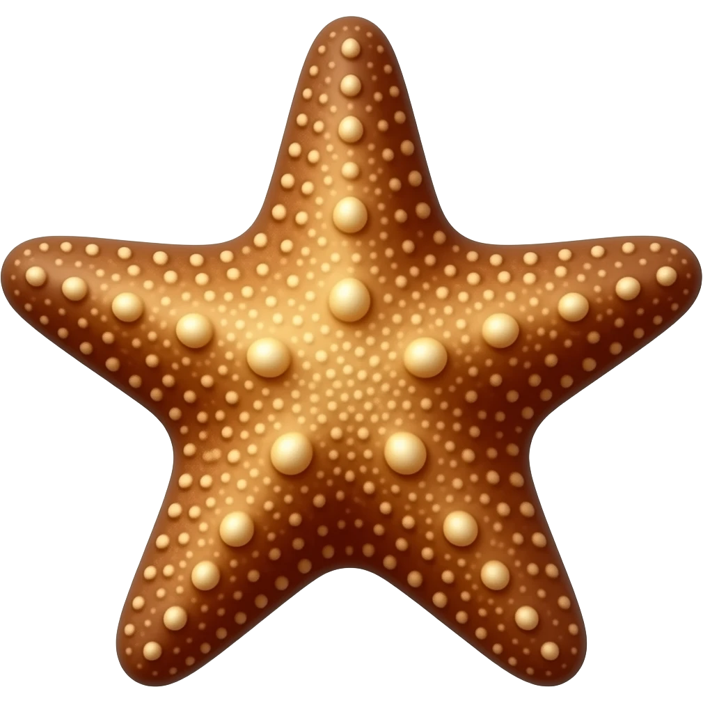 Chocolate starfish emoji