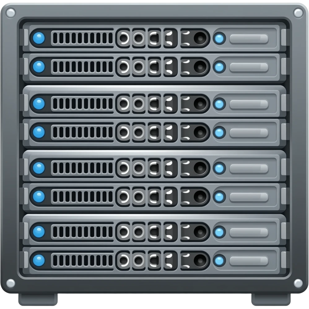 "Emoji representing a server rack machine emoji