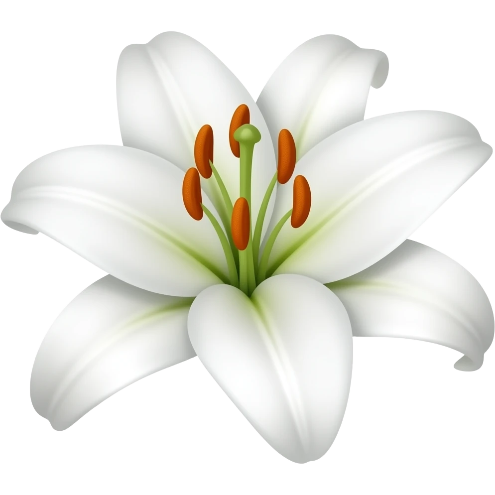 White lily emoji