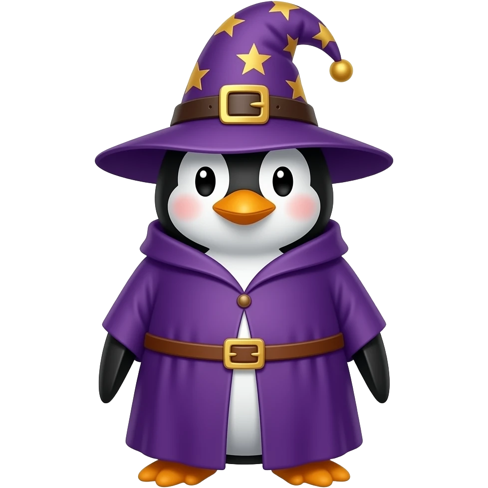 Penguin Wizard emoji