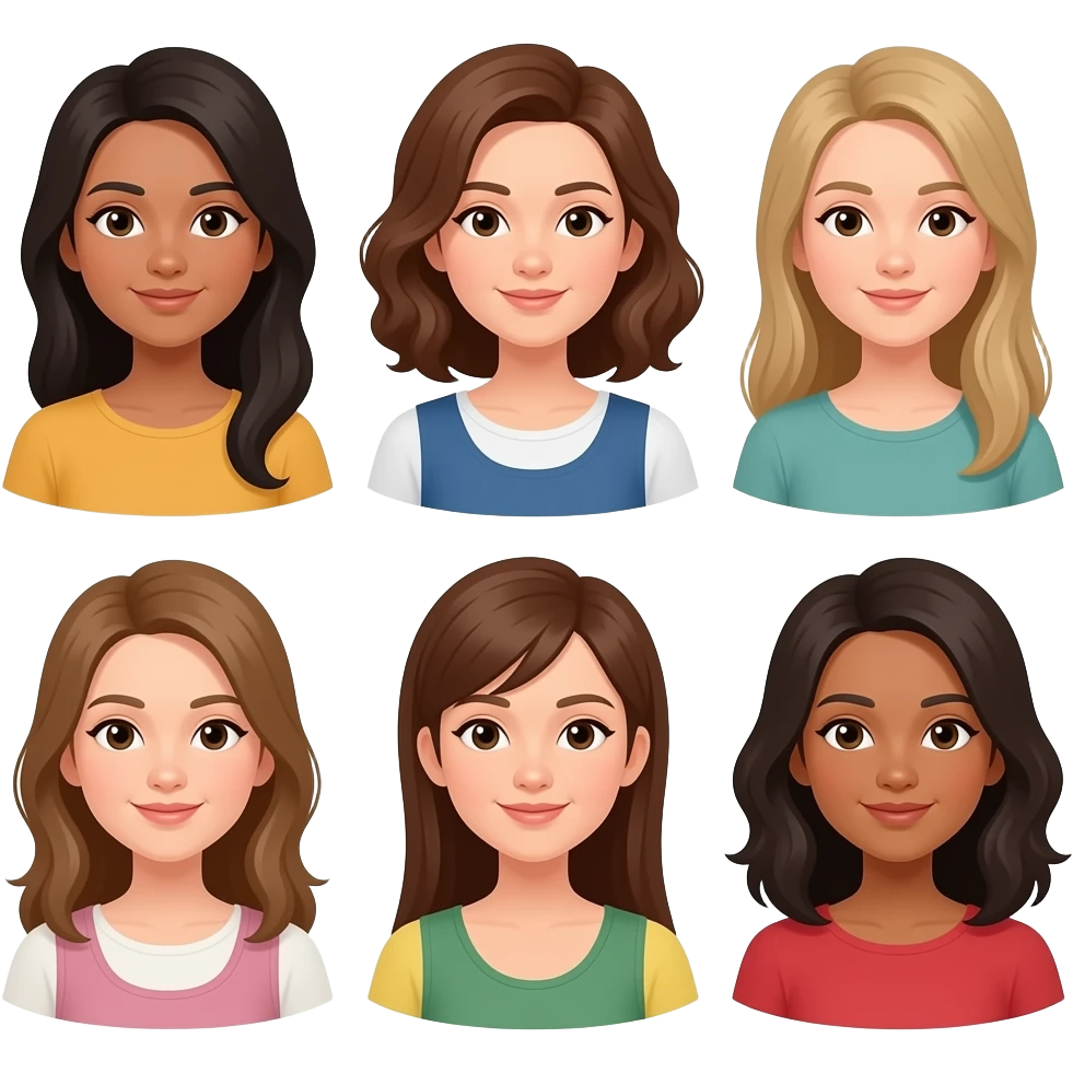 7 women emoji