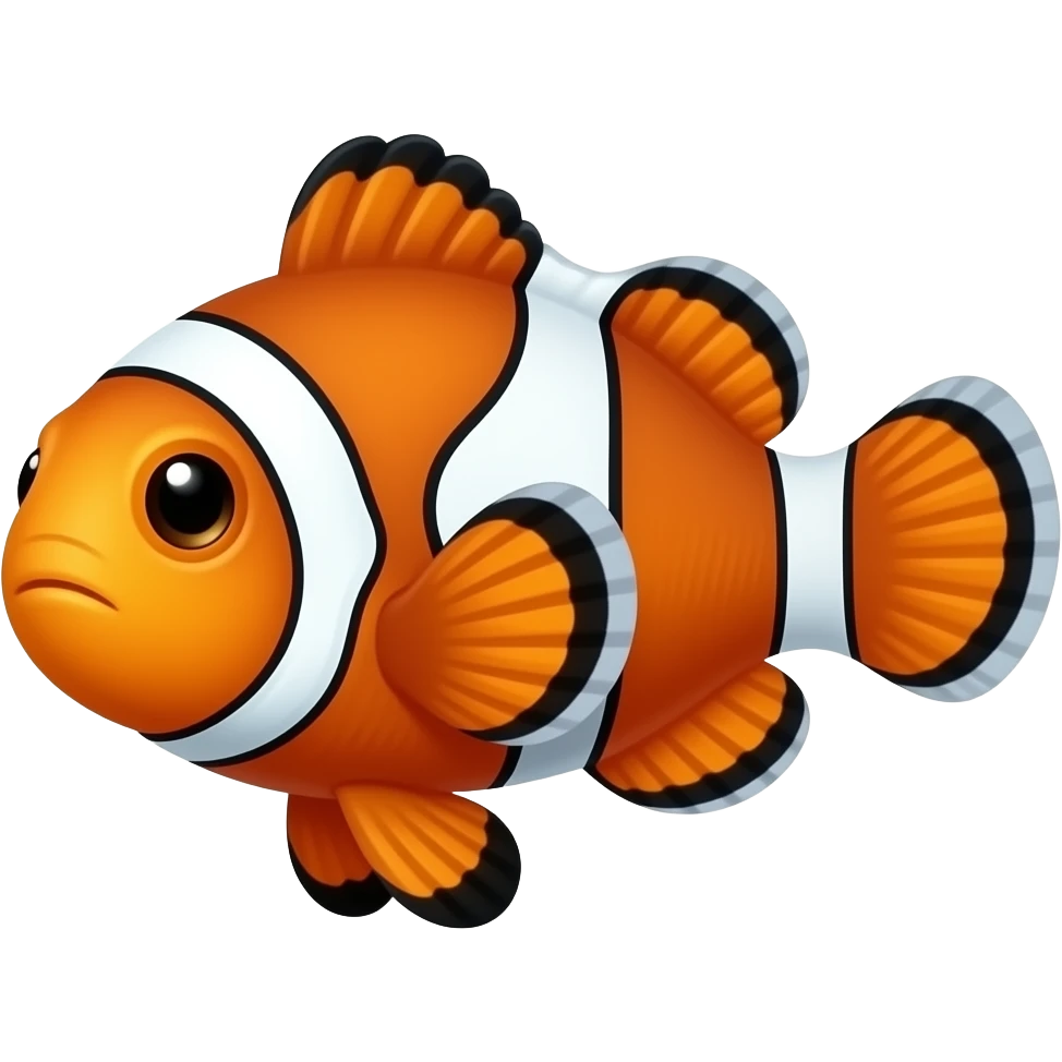 Confused clownfish emoji