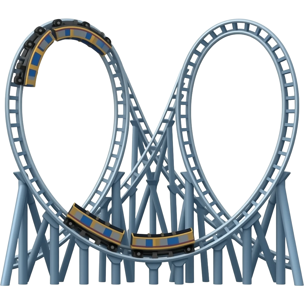 Un roller coaster détouré emoji