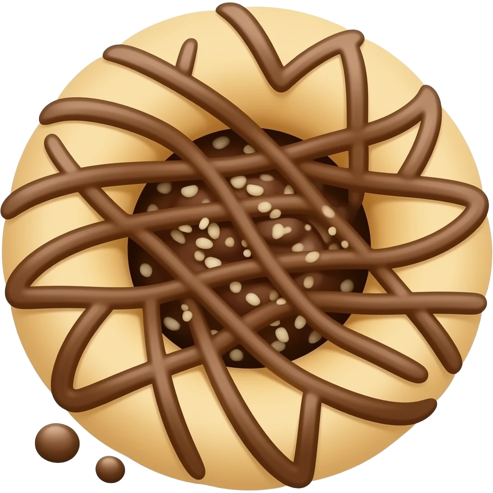 Chocolate flavoured knafeh emoji
