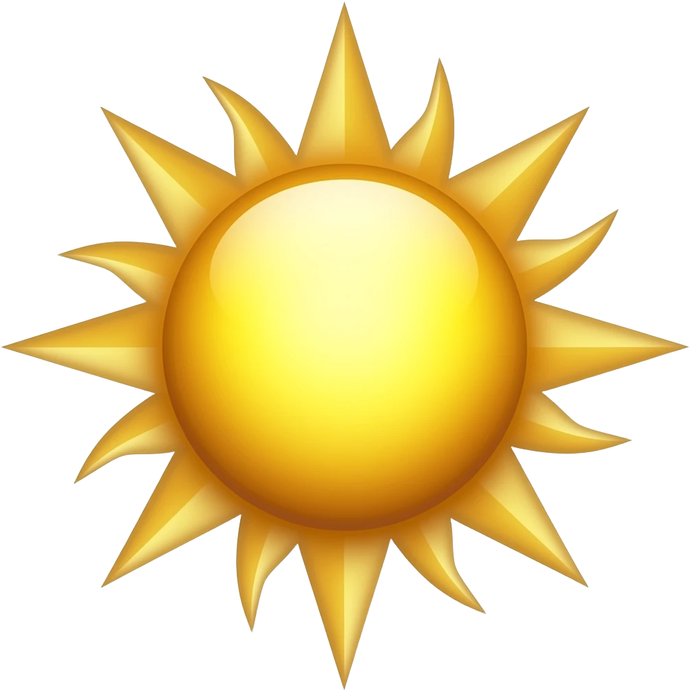 Sun cross emoji